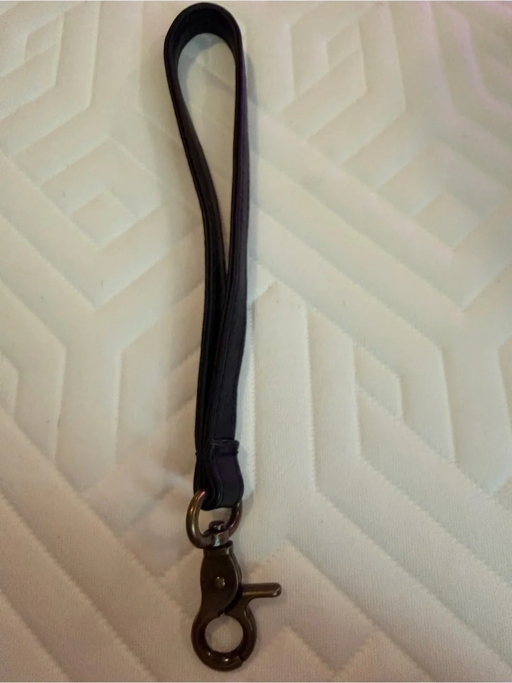 Wanderers Travel Co Black Leather Wristlet Strap Brand New